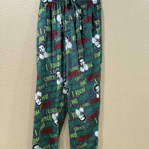 Men's Large Elf Holiday PJ pants - Picture 1 of 3